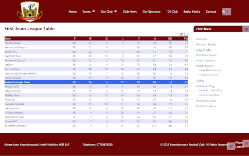 Knaresborough Reserves Player Statistics from Chrome web store to be run with OffiDocs Chromium online Knaresborough Reserves Player Statistics from Chrome web store to be run with OffiDocs Chromium online