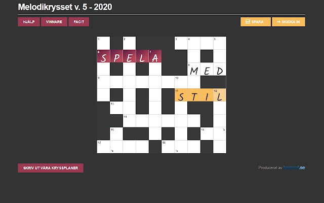 Kryssgrejen from Chrome web store to be run with OffiDocs Chromium online Kryssgrejen from Chrome web store to be run with OffiDocs Chromium online