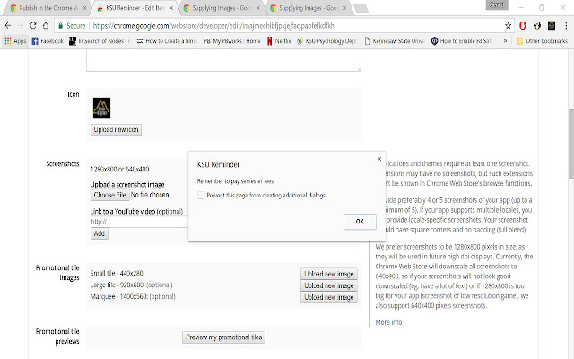 KSU Reminder from Chrome web store to be run with OffiDocs Chromium online KSU Reminder from Chrome web store to be run with OffiDocs Chromium online