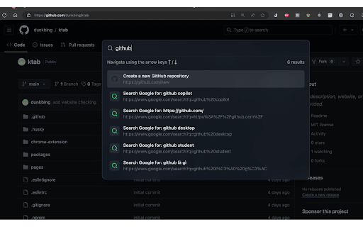 KTab Manage Tabs, History, and Bookmarks from Chrome web store to be run with OffiDocs Chromium online KTab Manage Tabs, History, and Bookmarks from Chrome web store to be run with OffiDocs Chromium online