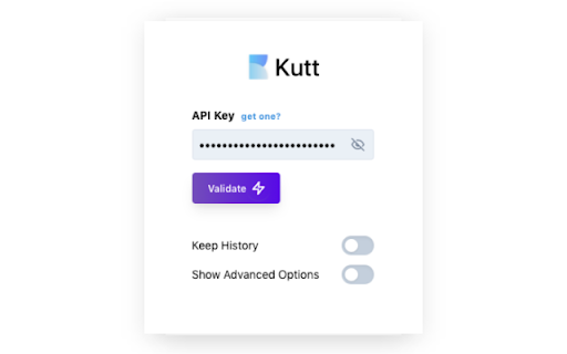 Kutt from Chrome web store to be run with OffiDocs Chromium online Kutt from Chrome web store to be run with OffiDocs Chromium online