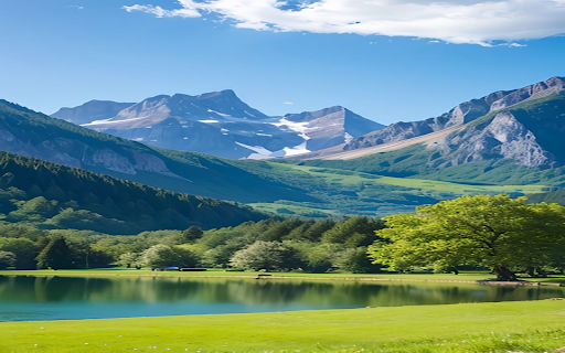 Lake at the foot of the mountain wallpaper from Chrome web store to be run with OffiDocs Chromium online Lake at the foot of the mountain wallpaper from Chrome web store to be run with OffiDocs Chromium online