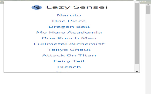 Lazy Sensei from Chrome web store to be run with OffiDocs Chromium online Lazy Sensei from Chrome web store to be run with OffiDocs Chromium online