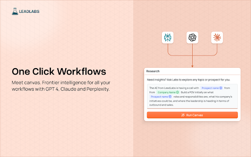 LeadLabs: Your AI Sales Companion from Chrome web store to be run with OffiDocs Chromium online LeadLabs: Your AI Sales Companion from Chrome web store to be run with OffiDocs Chromium online