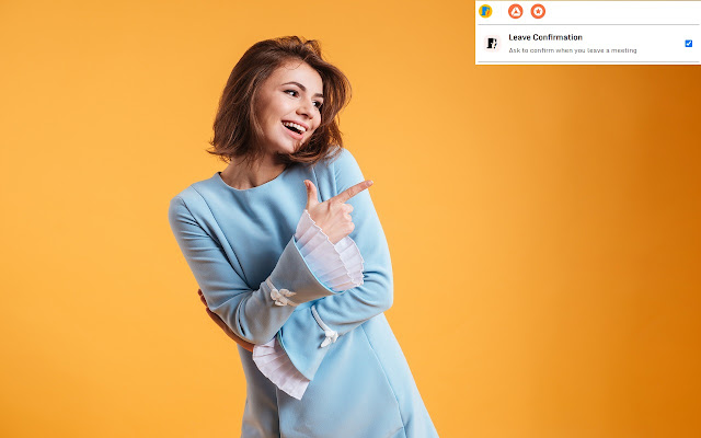 Leave Confirmation for Google Meet™ from Chrome web store to be run with OffiDocs Chromium online Leave Confirmation for Google Meet™ from Chrome web store to be run with OffiDocs Chromium online