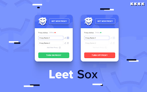 LeetSox Proxy Manager from Chrome web store to be run with OffiDocs Chromium online LeetSox Proxy Manager from Chrome web store to be run with OffiDocs Chromium online
