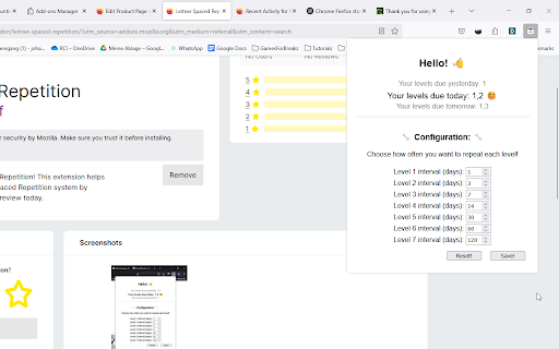 LeitnerSpacedRepetition from Chrome web store to be run with OffiDocs Chromium online LeitnerSpacedRepetition from Chrome web store to be run with OffiDocs Chromium online