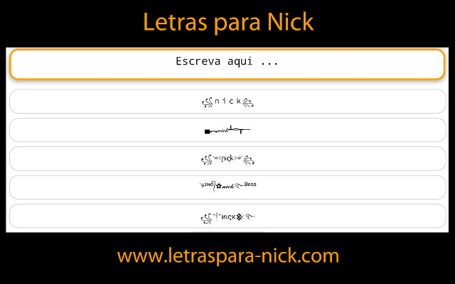 Letras para Nick from Chrome web store to be run with OffiDocs Chromium online Letras para Nick from Chrome web store to be run with OffiDocs Chromium online