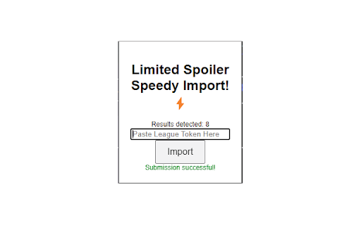 Limited Spoiler Speedy Import from Chrome web store to be run with OffiDocs Chromium online Limited Spoiler Speedy Import from Chrome web store to be run with OffiDocs Chromium online