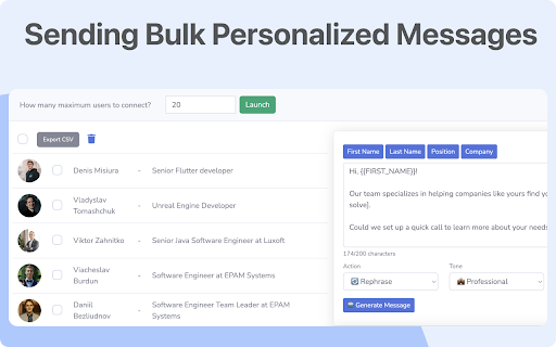 LinkedIn Sales Automation | Lead Scraping Prospecting Tool from Chrome web store to be run with OffiDocs Chromium online LinkedIn Sales Automation | Lead Scraping Prospecting Tool from Chrome web store to be run with OffiDocs Chromium online
