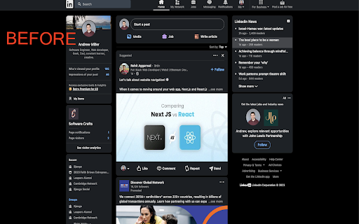 Linkedin UnHooked from Chrome web store to be run with OffiDocs Chromium online Linkedin UnHooked from Chrome web store to be run with OffiDocs Chromium online
