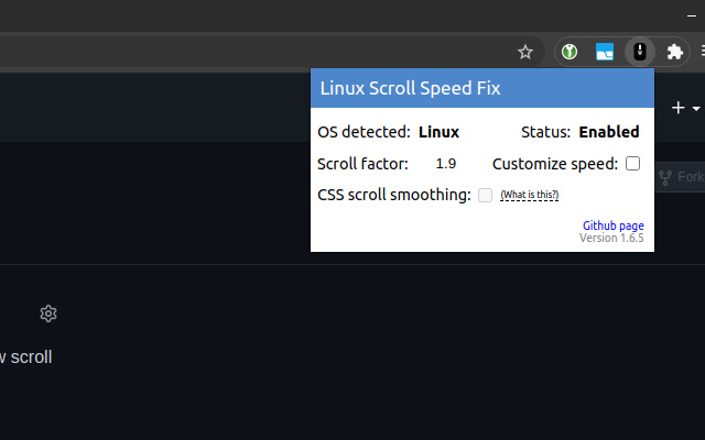 Linux Scroll Speed Fix from Chrome web store to be run with OffiDocs Chromium online Linux Scroll Speed Fix from Chrome web store to be run with OffiDocs Chromium online