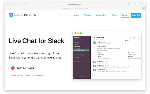 Live Chat for Slack from Chrome web store to be run with OffiDocs Chromium online Live Chat for Slack from Chrome web store to be run with OffiDocs Chromium online