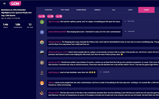 Live Comment Manager from Chrome web store to be run with OffiDocs Chromium online Live Comment Manager from Chrome web store to be run with OffiDocs Chromium online