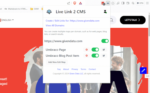 Live Link 2 CMS from Chrome web store to be run with OffiDocs Chromium online Live Link 2 CMS from Chrome web store to be run with OffiDocs Chromium online