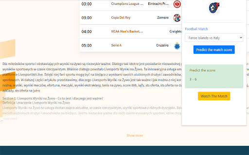 livesports from Chrome web store to be run with OffiDocs Chromium online livesports from Chrome web store to be run with OffiDocs Chromium online