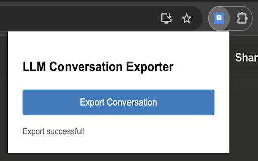 LLM Conversation Exporter from Chrome web store to be run with OffiDocs Chromium online LLM Conversation Exporter from Chrome web store to be run with OffiDocs Chromium online