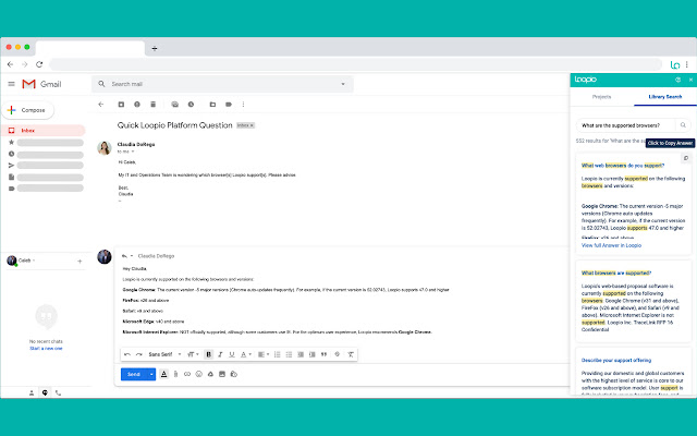 Loopio Chrome Extension from Chrome web store to be run with OffiDocs Chromium online Loopio Chrome Extension from Chrome web store to be run with OffiDocs Chromium online