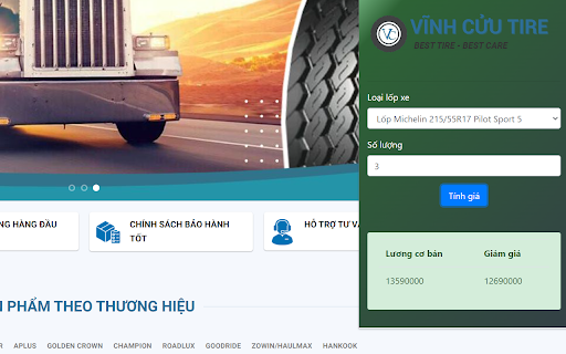 Lốp Xe Vĩnh Cửu Tire from Chrome web store to be run with OffiDocs Chromium online Lốp Xe Vĩnh Cửu Tire from Chrome web store to be run with OffiDocs Chromium online