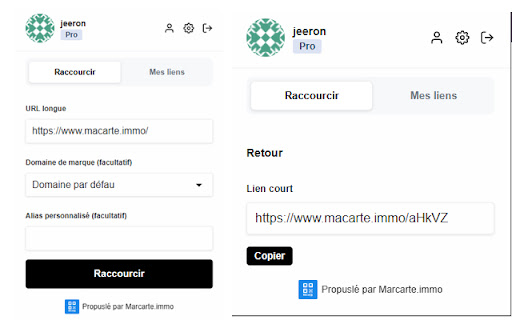Macarte.immo Raccourcir Lien from Chrome web store to be run with OffiDocs Chromium online Macarte.immo Raccourcir Lien from Chrome web store to be run with OffiDocs Chromium online