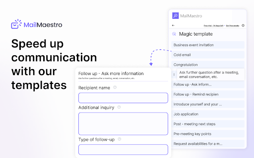 MailMaestro Gmail AI assistant from Chrome web store to be run with OffiDocs Chromium online MailMaestro Gmail AI assistant from Chrome web store to be run with OffiDocs Chromium online