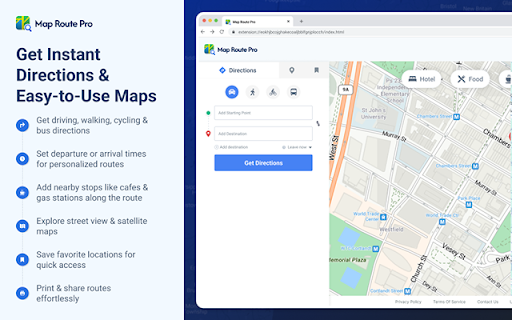 Map Route Pro from Chrome web store to be run with OffiDocs Chromium online Map Route Pro from Chrome web store to be run with OffiDocs Chromium online