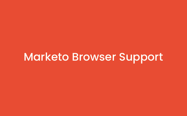Marketo Browser Support from Chrome web store to be run with OffiDocs Chromium online Marketo Browser Support from Chrome web store to be run with OffiDocs Chromium online