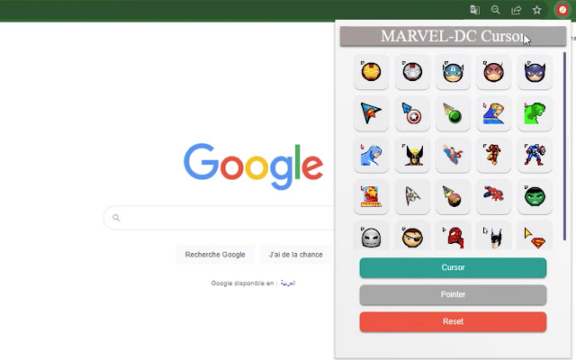 MARVEL DC Cursor from Chrome web store to be run with OffiDocs Chromium online MARVEL DC Cursor from Chrome web store to be run with OffiDocs Chromium online