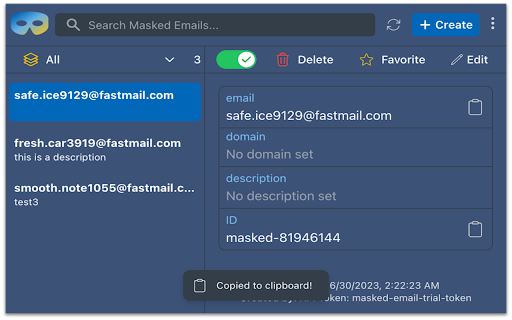 Masked Email Manager from Chrome web store to be run with OffiDocs Chromium online Masked Email Manager from Chrome web store to be run with OffiDocs Chromium online