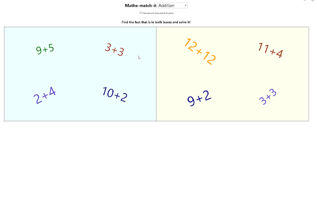 MatheMatchit from Chrome web store to be run with OffiDocs Chromium online MatheMatchit from Chrome web store to be run with OffiDocs Chromium online