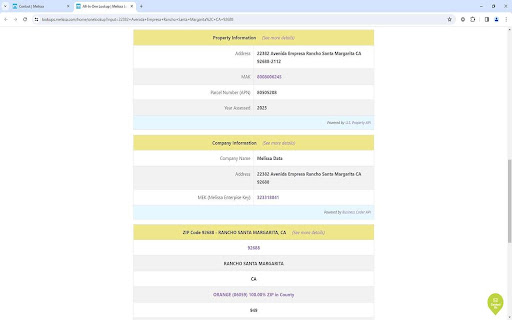 Melissa All In One Lookup from Chrome web store to be run with OffiDocs Chromium online Melissa All In One Lookup from Chrome web store to be run with OffiDocs Chromium online