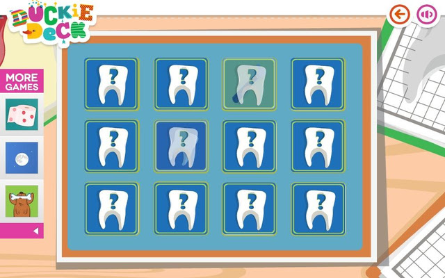 Memory Game Dental Memory at Duckie Deck from Chrome web store to be run with OffiDocs Chromium online Memory Game Dental Memory at Duckie Deck from Chrome web store to be run with OffiDocs Chromium online