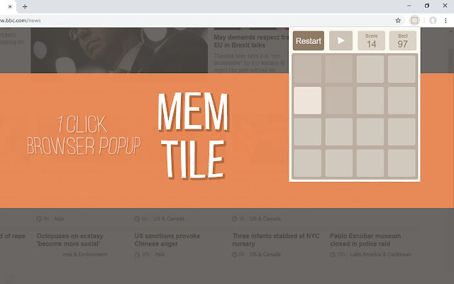 Mem Tile (Popup Game) from Chrome web store to be run with OffiDocs Chromium online Mem Tile (Popup Game) from Chrome web store to be run with OffiDocs Chromium online