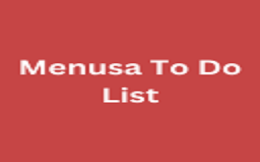 Menusa To Do List from Chrome web store to be run with OffiDocs Chromium online Menusa To Do List from Chrome web store to be run with OffiDocs Chromium online