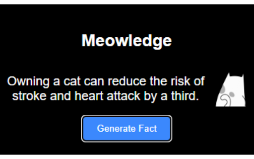 Meowledge from Chrome web store to be run with OffiDocs Chromium online Meowledge from Chrome web store to be run with OffiDocs Chromium online