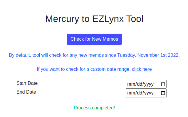 Mercury To Ezlynx from Chrome web store to be run with OffiDocs Chromium online Mercury To Ezlynx from Chrome web store to be run with OffiDocs Chromium online