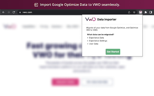Migrate from Google Optimize to VWO from Chrome web store to be run with OffiDocs Chromium online Migrate from Google Optimize to VWO from Chrome web store to be run with OffiDocs Chromium online