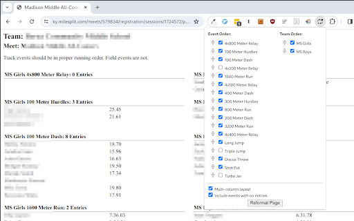 Milesplit Reformatter from Chrome web store to be run with OffiDocs Chromium online Milesplit Reformatter from Chrome web store to be run with OffiDocs Chromium online