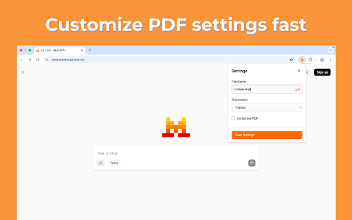 Mistral to PDF from Chrome web store to be run with OffiDocs Chromium online Mistral to PDF from Chrome web store to be run with OffiDocs Chromium online