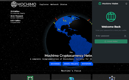Mochimo Wallet from Chrome web store to be run with OffiDocs Chromium online Mochimo Wallet from Chrome web store to be run with OffiDocs Chromium online