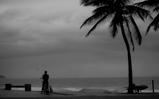 Monochrome Photo of Person Standing on Seashore from Chrome web store to be run with OffiDocs Chromium online Monochrome Photo of Person Standing on Seashore from Chrome web store to be run with OffiDocs Chromium online