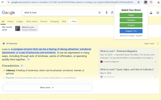 Mood Based Web Curator from Chrome web store to be run with OffiDocs Chromium online Mood Based Web Curator from Chrome web store to be run with OffiDocs Chromium online