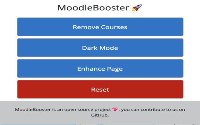 MoodleBooster from Chrome web store to be run with OffiDocs Chromium online MoodleBooster from Chrome web store to be run with OffiDocs Chromium online