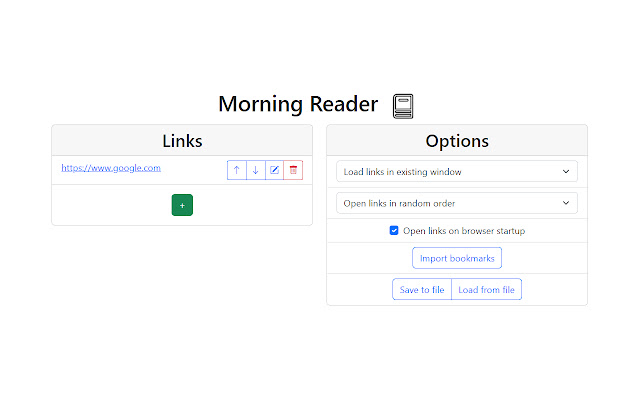 Morning Reader from Chrome web store to be run with OffiDocs Chromium online Morning Reader from Chrome web store to be run with OffiDocs Chromium online