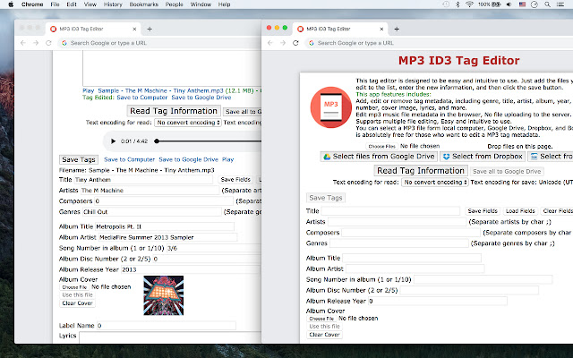 MP3 ID3 Tag Editor from Chrome web store to be run with OffiDocs Chromium online MP3 ID3 Tag Editor from Chrome web store to be run with OffiDocs Chromium online