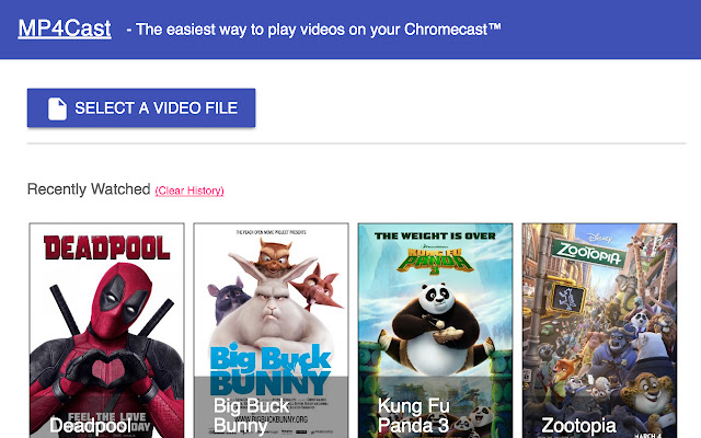 MP4Cast for Google Chromecast™ from Chrome web store to be run with OffiDocs Chromium online MP4Cast for Google Chromecast™ from Chrome web store to be run with OffiDocs Chromium online