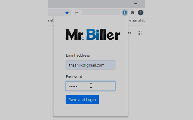 MrBiller from Chrome web store to be run with OffiDocs Chromium online MrBiller from Chrome web store to be run with OffiDocs Chromium online