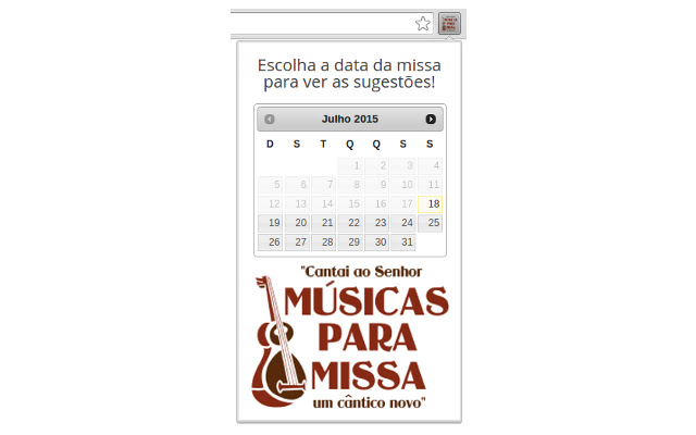 Músicas para Missa Sugestões por data from Chrome web store to be run with OffiDocs Chromium online Músicas para Missa Sugestões por data from Chrome web store to be run with OffiDocs Chromium online
