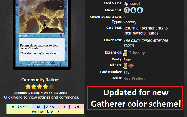 MTG Price Gatherer from Chrome web store to be run with OffiDocs Chromium online MTG Price Gatherer from Chrome web store to be run with OffiDocs Chromium online