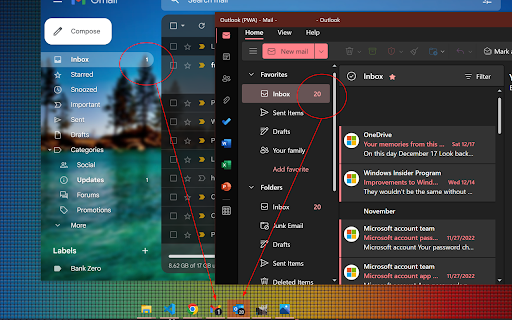 Multi Email/App Taskbar/Dock PWA Unread Badge from Chrome web store to be run with OffiDocs Chromium online Multi Email/App Taskbar/Dock PWA Unread Badge from Chrome web store to be run with OffiDocs Chromium online